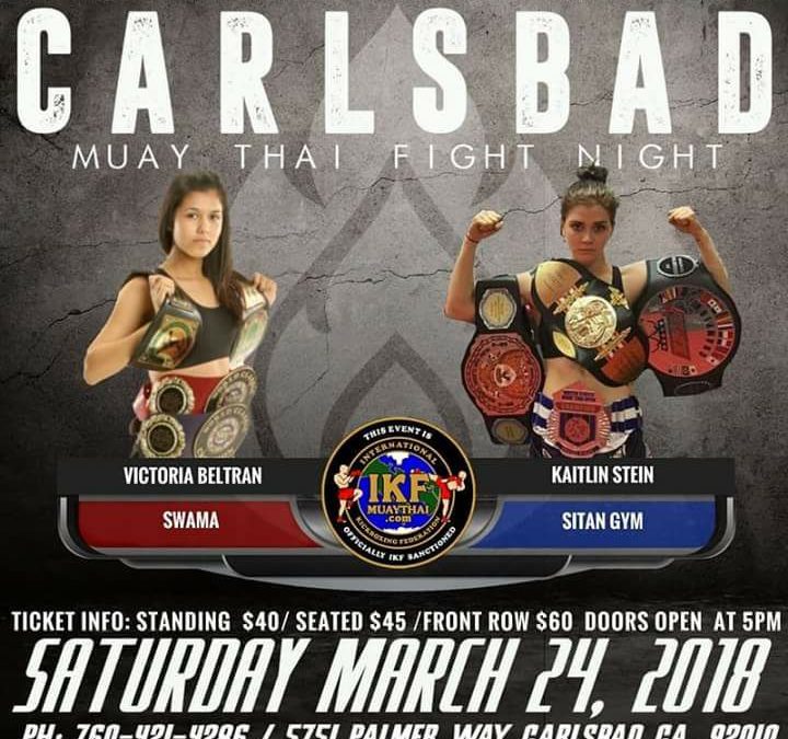 Kaitlin Fights in CA this weekend!