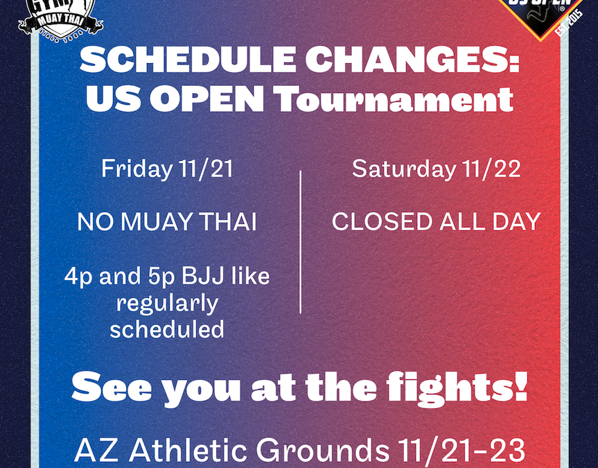 Upcoming Closure: US Open Weekend