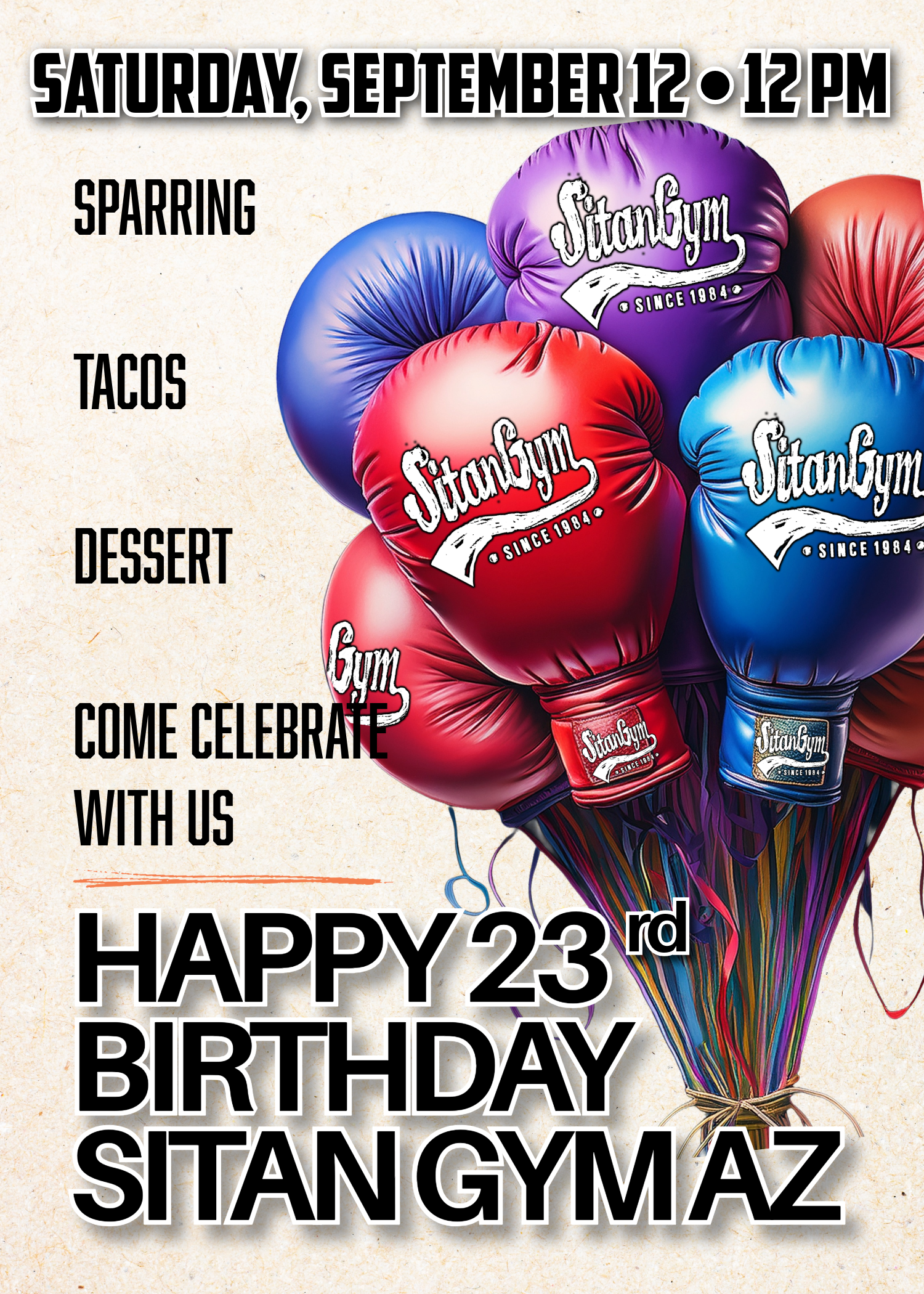 Happy 23rd Birthday Sitan Gym AZ!
